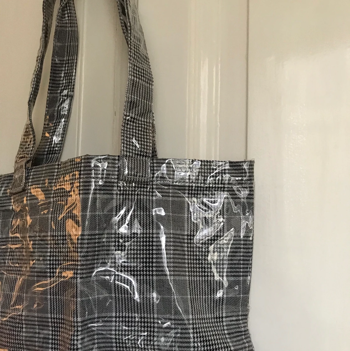 PU väska rutig  - 91