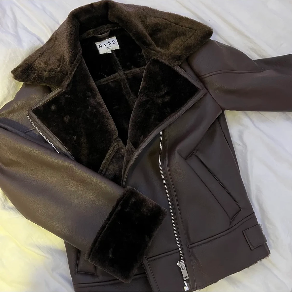 Brown leather jacket - 91