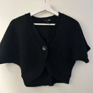 Svart bolero H&M - Svart bolero med glitter i sig. Den är u bra skick förutom att den har en hål vid knapphålet men de är inget som syns 
