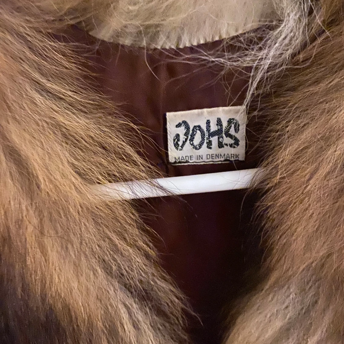 Brun pälsväst äkta - 92
