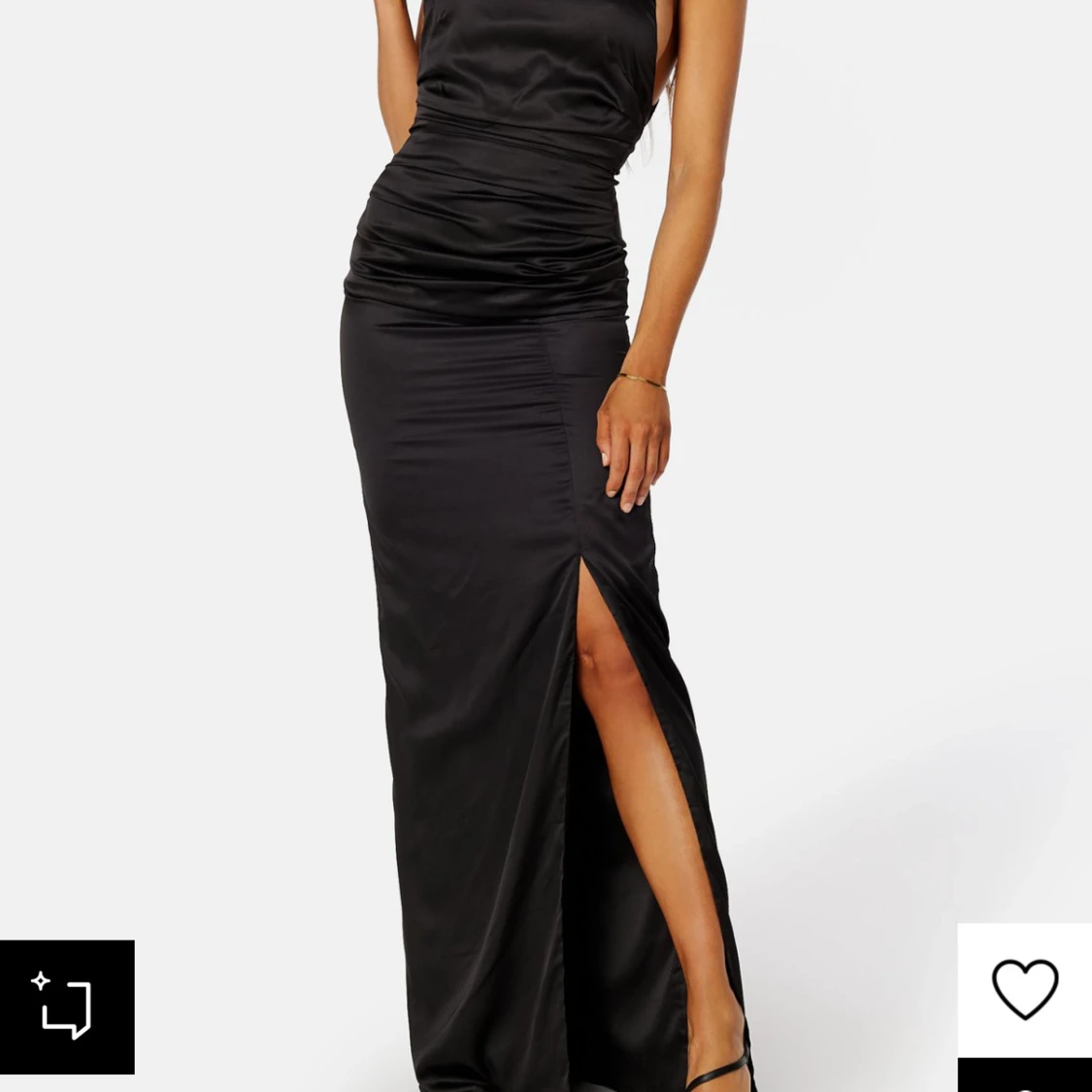 Svart långklänning/balkläning  - 93