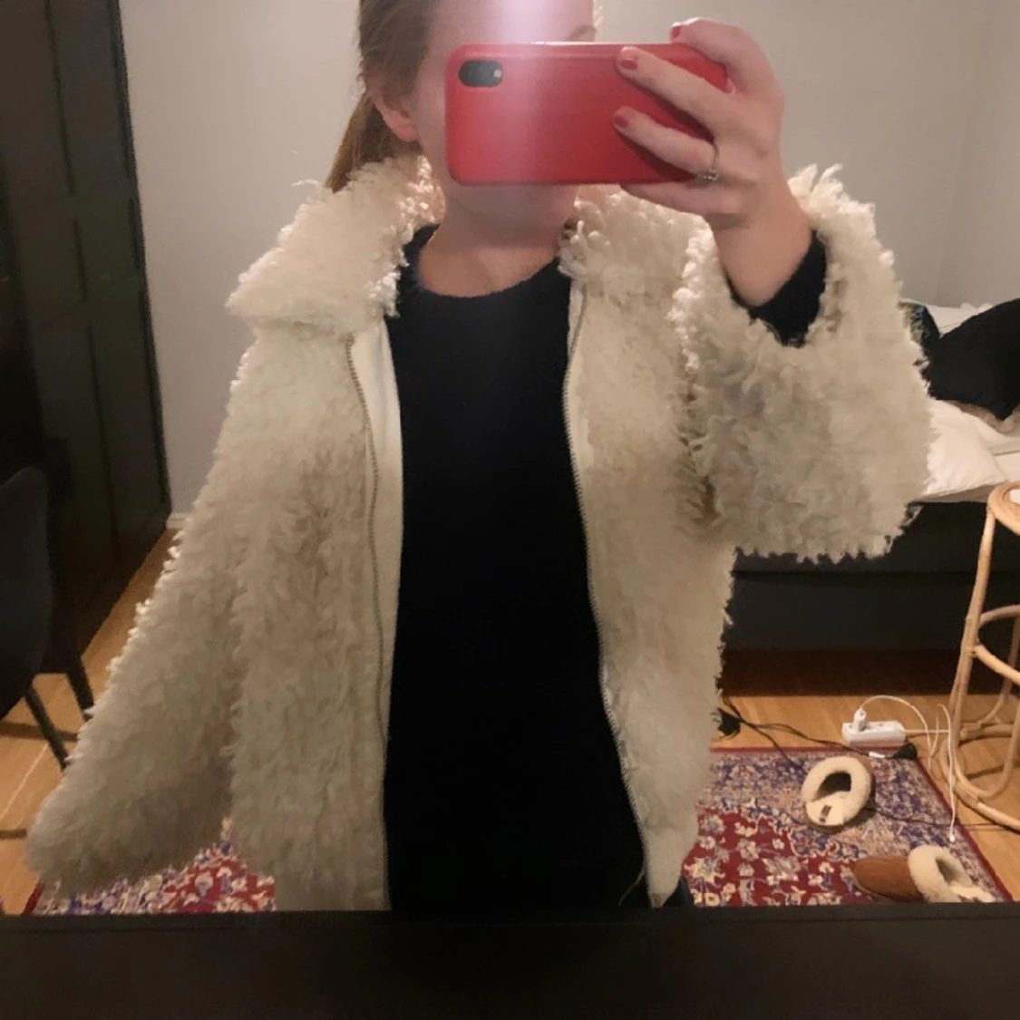 Päls/fluff jacka  - 90