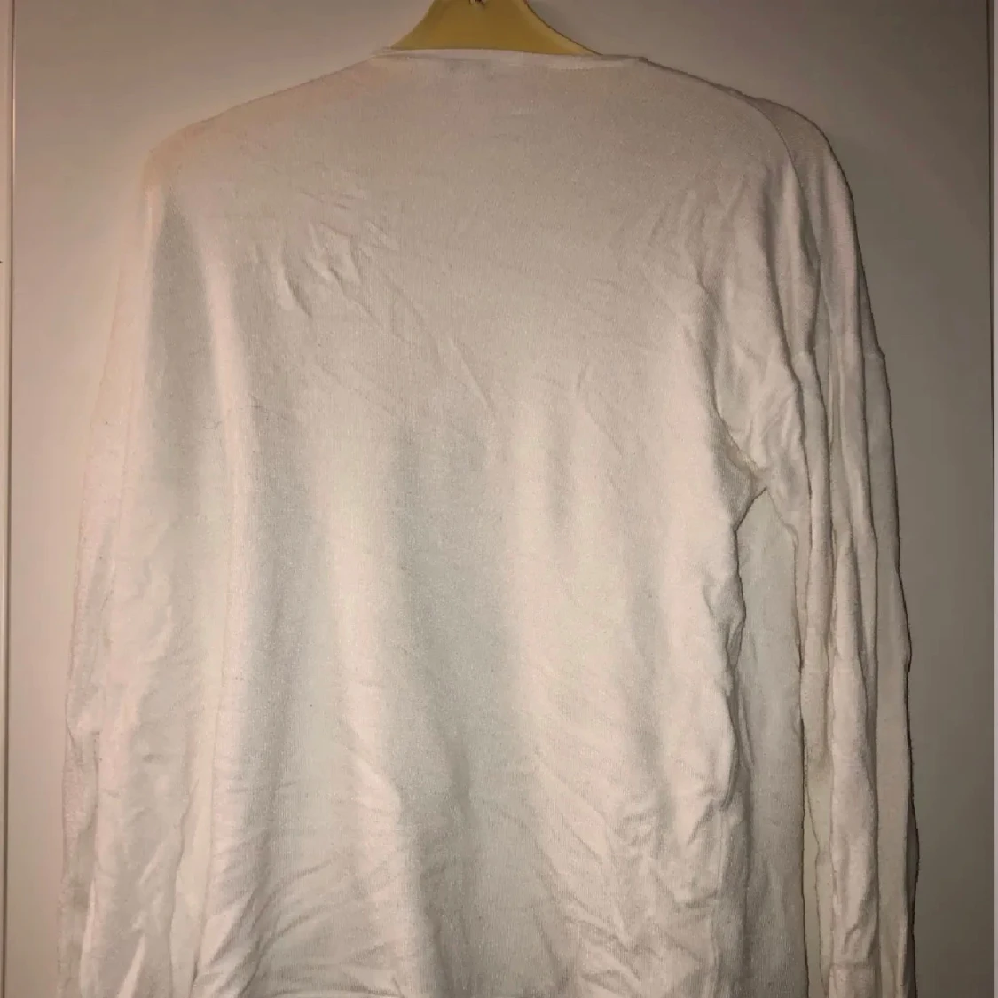 Vit långärmad kofta - 90