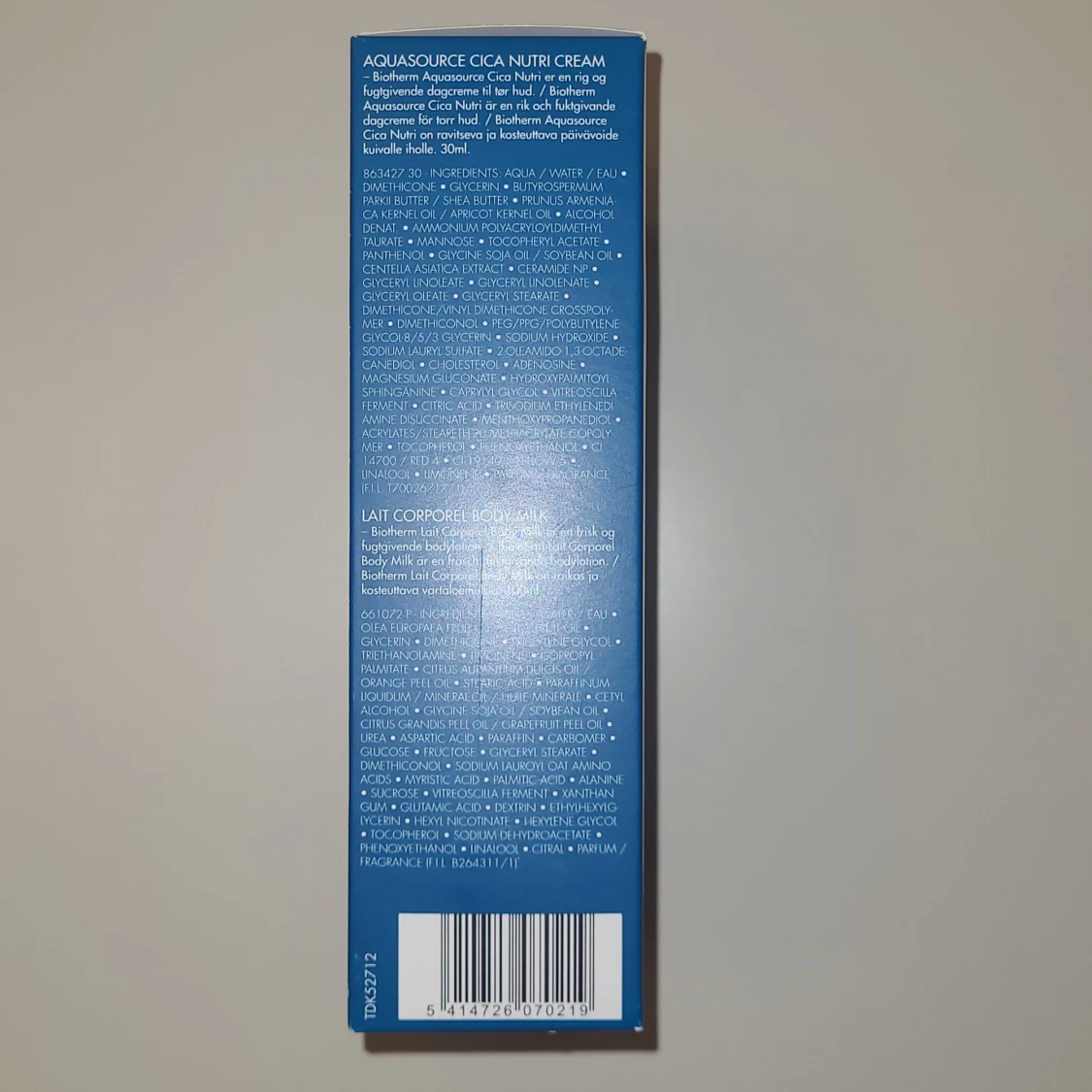 Biotherm Aquasource Cica Nutri Cream och Lait Corporel - 91