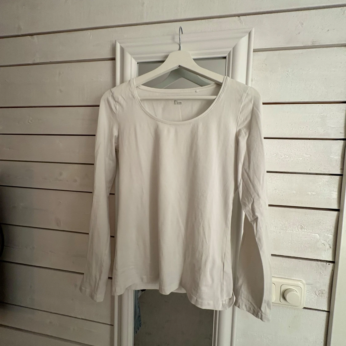 Vit långärmad topp från Lindex - 90