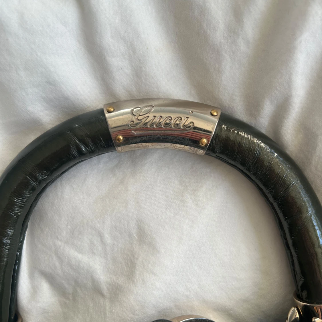 Grön retro Gucci indy väska - 4