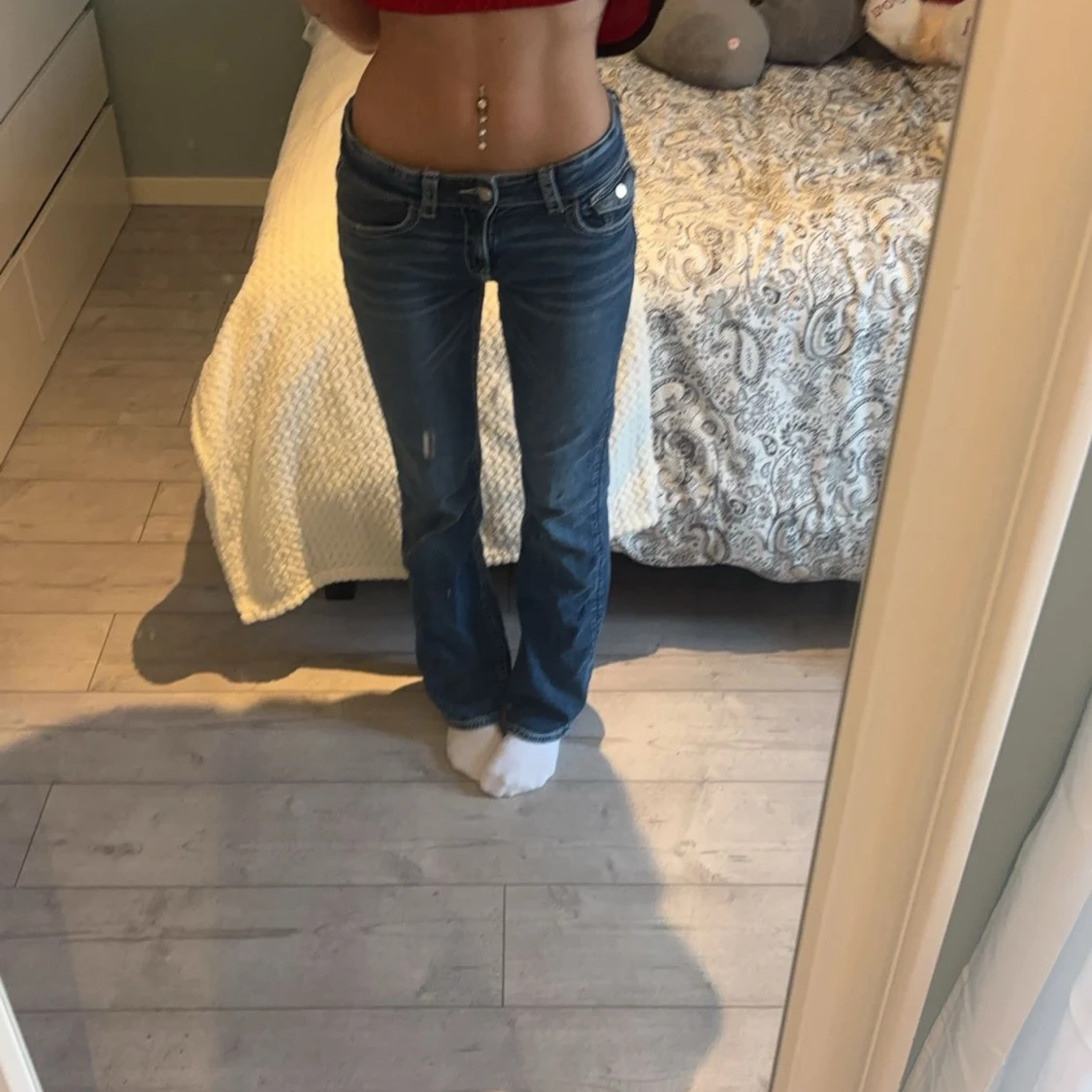 Blå jeans från Gina Tricot - 2