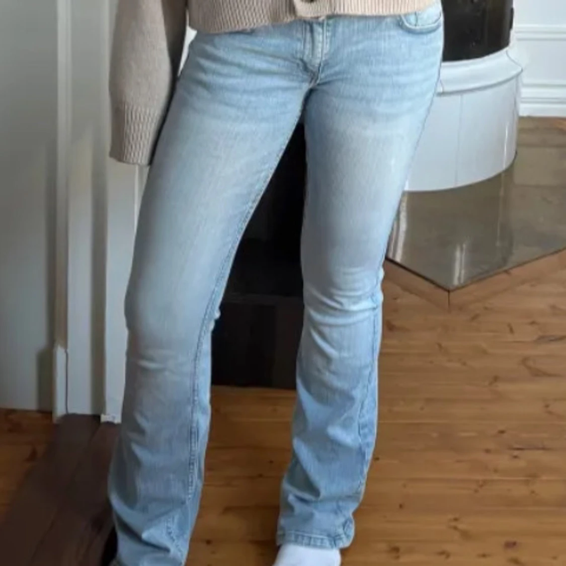Lågmidjade bootcut jeans  - 1