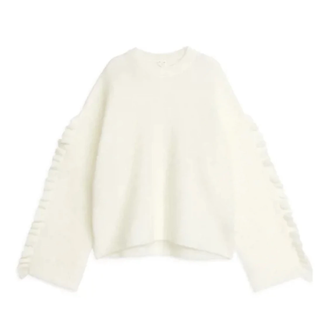 Arket stickad tröja med volanger 