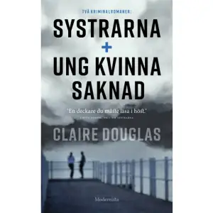 »En deckare du måste läsa i höst.« Lotta Olsson, DN om Systrarna »Gripande klaustrofobiskt och oförutsägbart. Perfekt för alla som älskade Kvinnan på tåget.« Marie Claire om SystrarnaClaire Douglas hör till det senaste decenniets stora stjärnskott inom den brittiska spänningslitteraturen. Här samlas hennes två första hyllade deckare i en pocket. I Systrarna har det gått två år sedan Abis tvillingsyster Lucy omkom i en bilolycka. Abi, som körde bilen, är nedbruten av sorg och skuld. En dag möter hon Bea, som är rena avbilden av Lucy, och hennes tvillingbror Ben. De blir nära vänner och Abi flyttar snart in i deras exklusiva kollektiv. Men när Abi blir förälskad i Ben är Bea inte lika trevlig längre, och plötsligt börjar märkliga och oroväckande saker hända. För det är väl inte bara inbillning? I Ung kvinna saknad reser Francesca tillbaka till den kuststad där hennes bästa vän Sophie Coller försvann tjugo år tidigare. Sophie lämnade inga spår efter sig, förutom en ensam sneaker på den gamla piren. Men nu har en kropp hittats, och kanske kommer sanningen till sist uppdagas. Men vart Francesca än vänder sig möter hon spöken ur sitt förflutna - och hon börjar önska att hon inte återvänt. I översättning av Carla Wiberg och Ing-Britt Björklund.CLAIRE DOUGLAS är en brittisk kriminalförfattare som slog igenom när hon vann tidskriften Marie Claires debutantpris med romanen Systrarna. Hennes andra roman, Ung kvinna saknad, blev en Sunday Times Bestseller och gjorde stor internationell succé.    Format Pocket   Omfång 601 sidor   Språk Svenska   Förlag Modernista   Utgivningsdatum 2022-08-11   Medverkande Ing-Britt Björklund   Medverkande Clara Wiberg   ISBN 9789180239028  