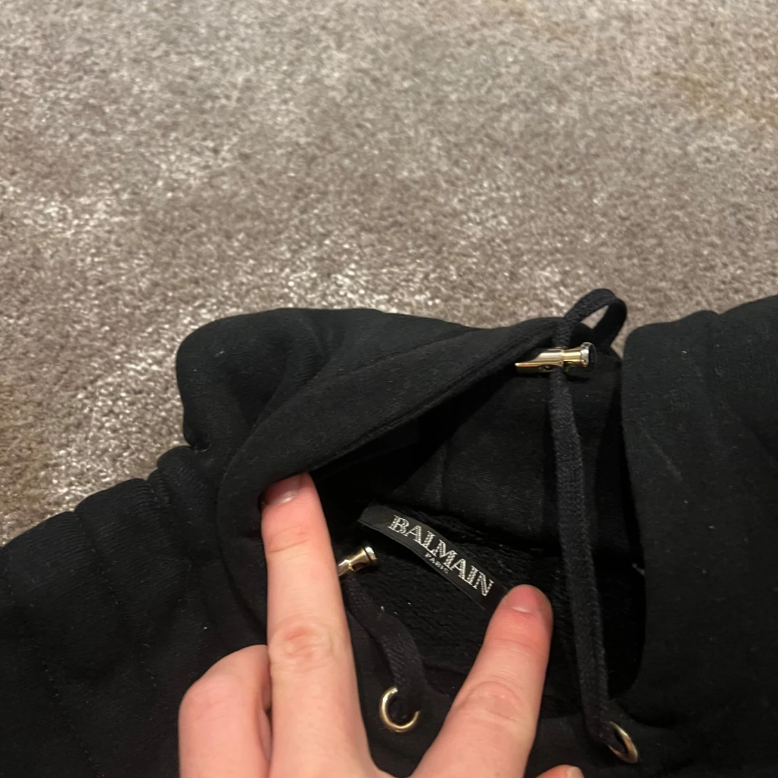 Svart hoodie från Balmain - 93