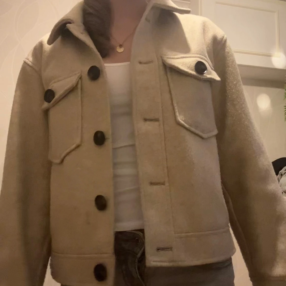 Beige höstkappa🍂🍁 - 92