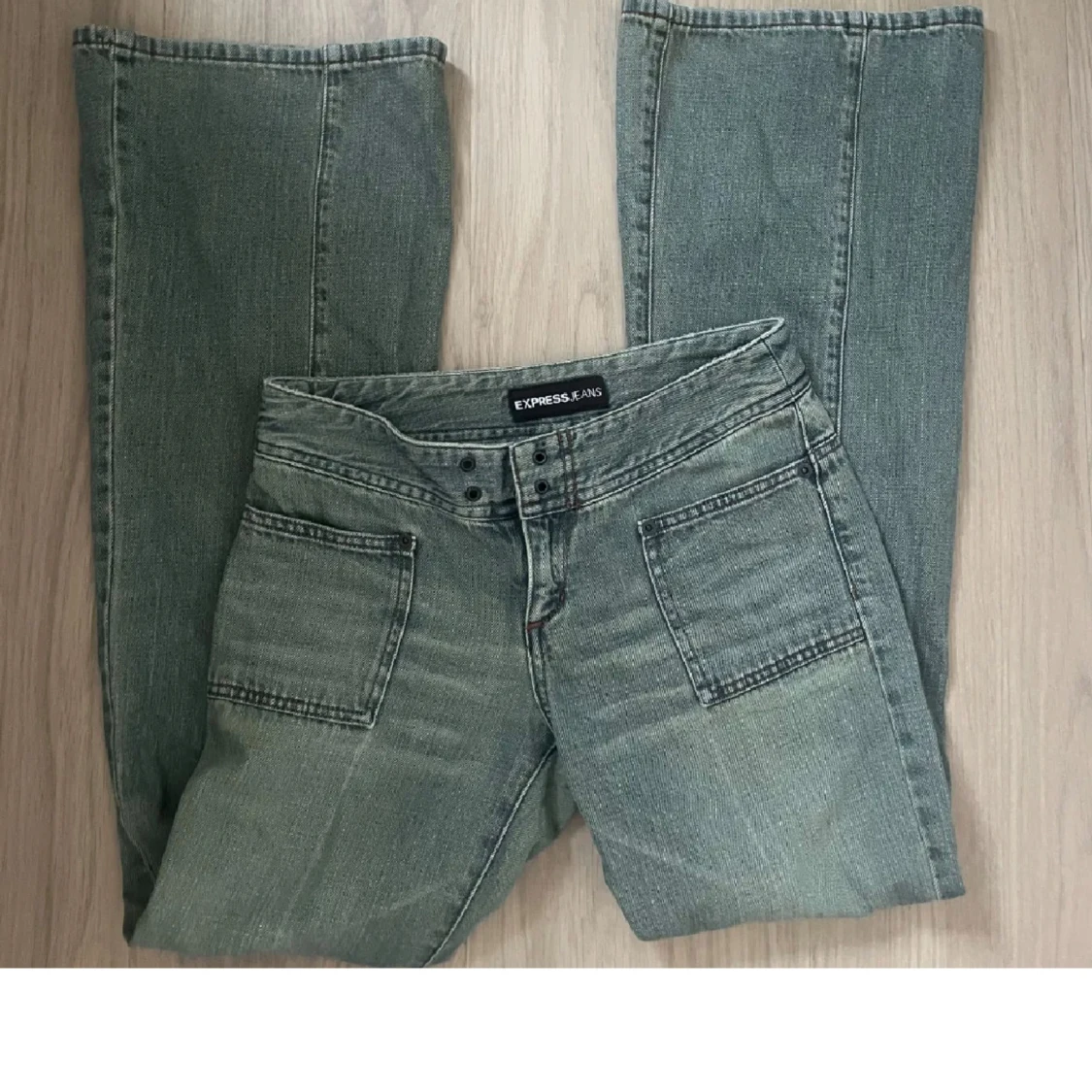 Lågmidjade bootcut jeans - 92