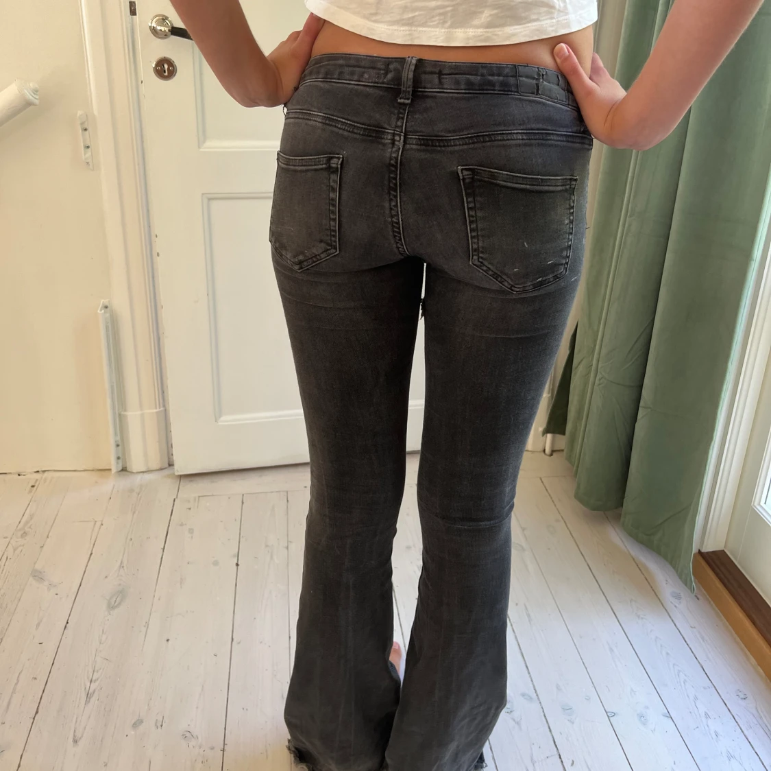 Lågmidjade bootcut jeans - 90