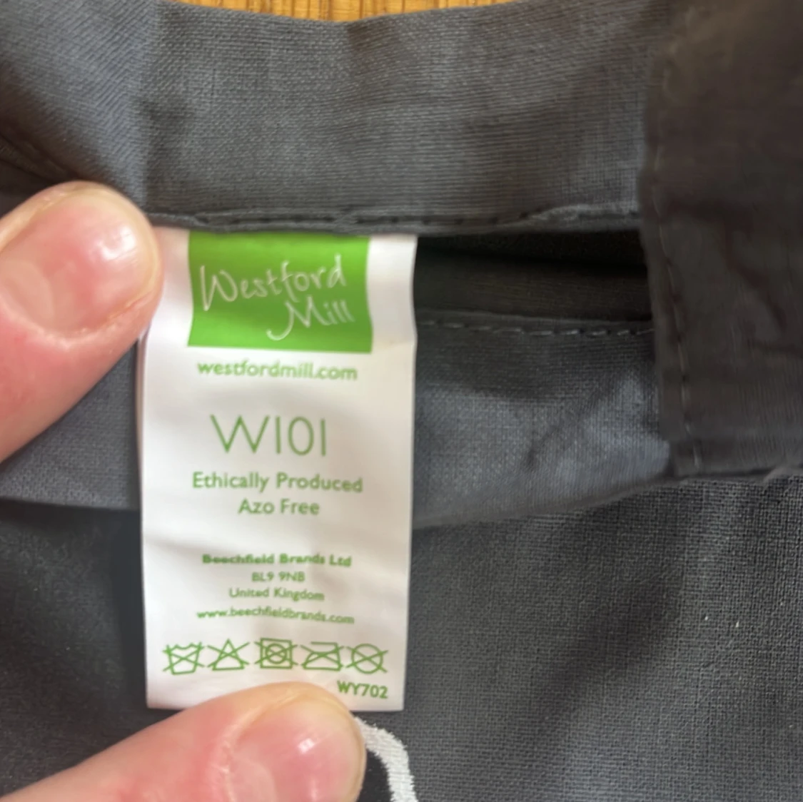 Grå shoppingväska med Thåström-tryck - 2