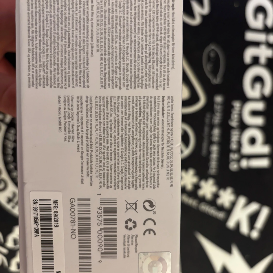 Google home 2ad generation(svart) - 91