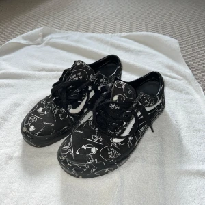 Vans x Peanuts Old Skool - Vans x Peanuts Old Skool i storlek 40.5.   Använda men inga egentliga defekter förutom sliten text. Passar både kvinnor och män.  Säljer då de är för små sedan länge. 
