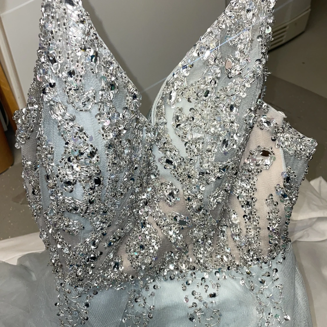 Ljusblå balklänning från Zazabella - 91