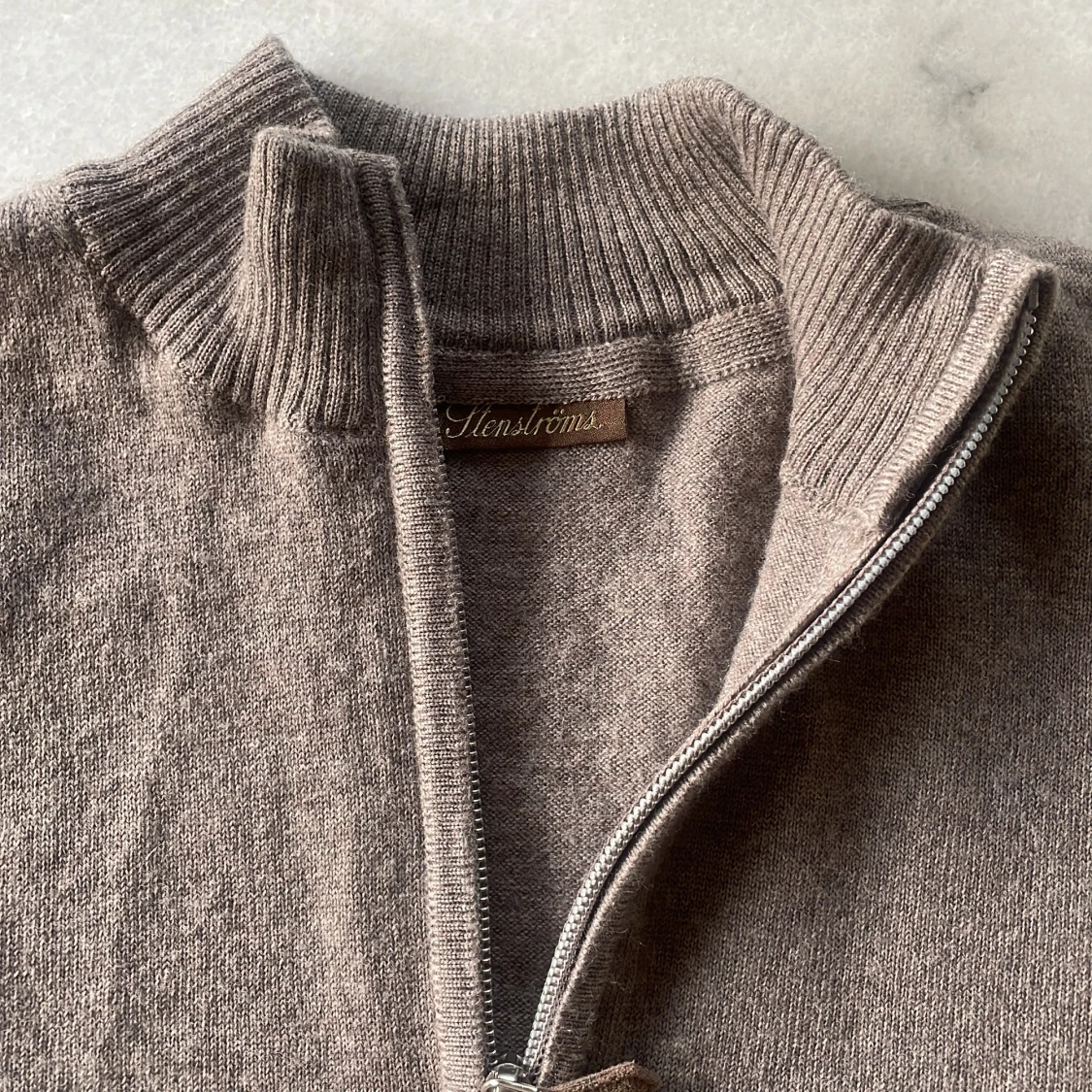 Beige Merinoull kofta, Stenströms - 90