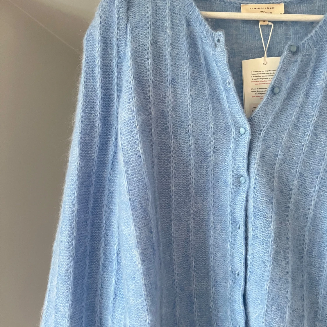 Ljusblå kofta  - 90