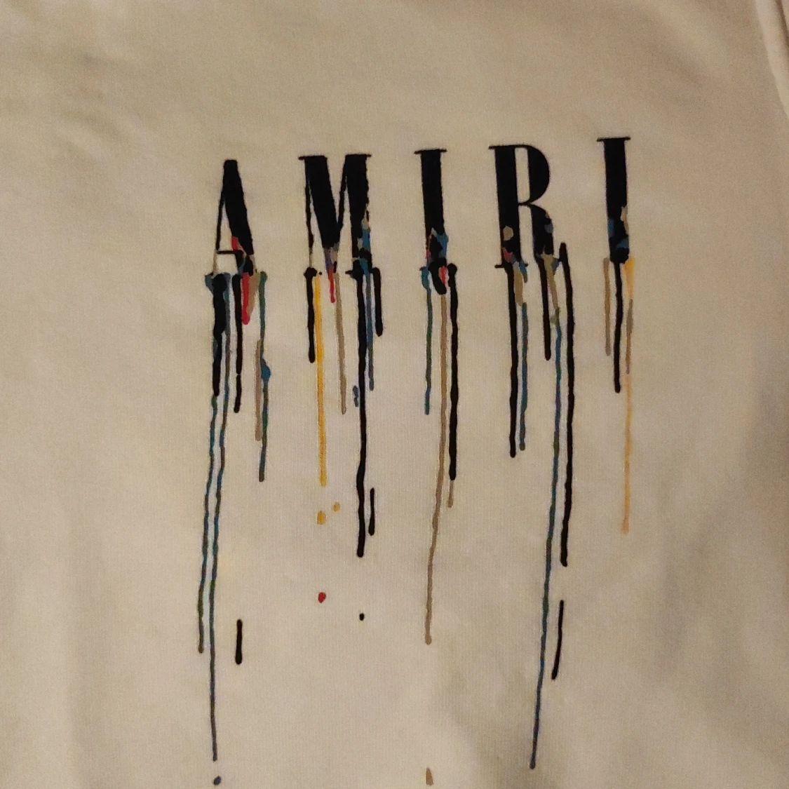 Vit tröja från Amiri med färgstänk - 90