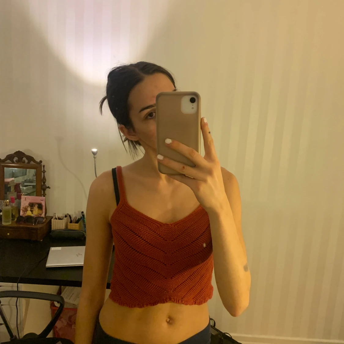 stickad linnetopp från Stradivarius - 90