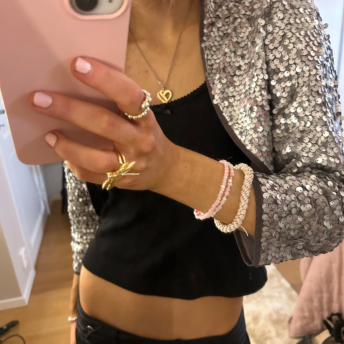 Silver paljettjacka - 92