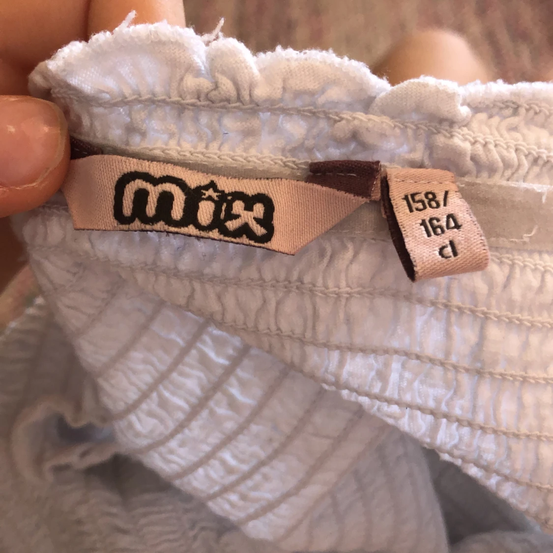 Vit croppad topp från Mix - 91