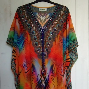 Sarong Happi multicolored  - Sarong, chifong i 100% polyester, multicolored 