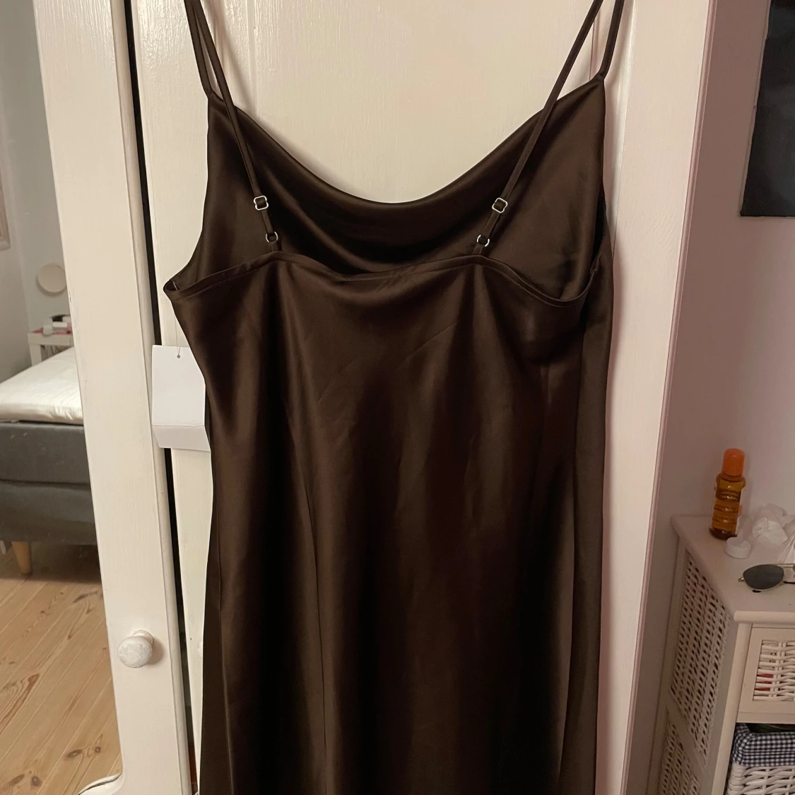 Satin mini dress - 1