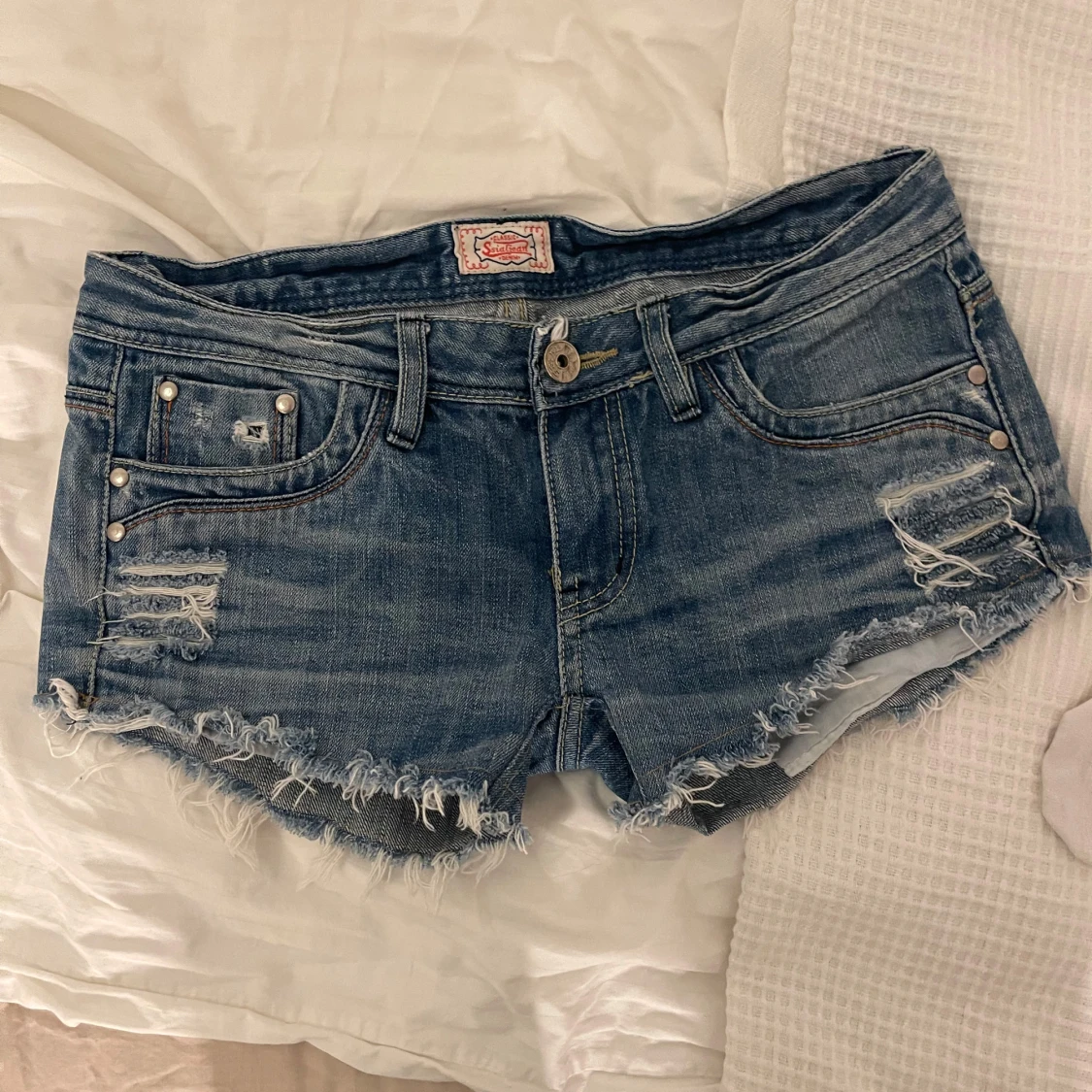 Blå jeansshorts från Ssiajean - 1