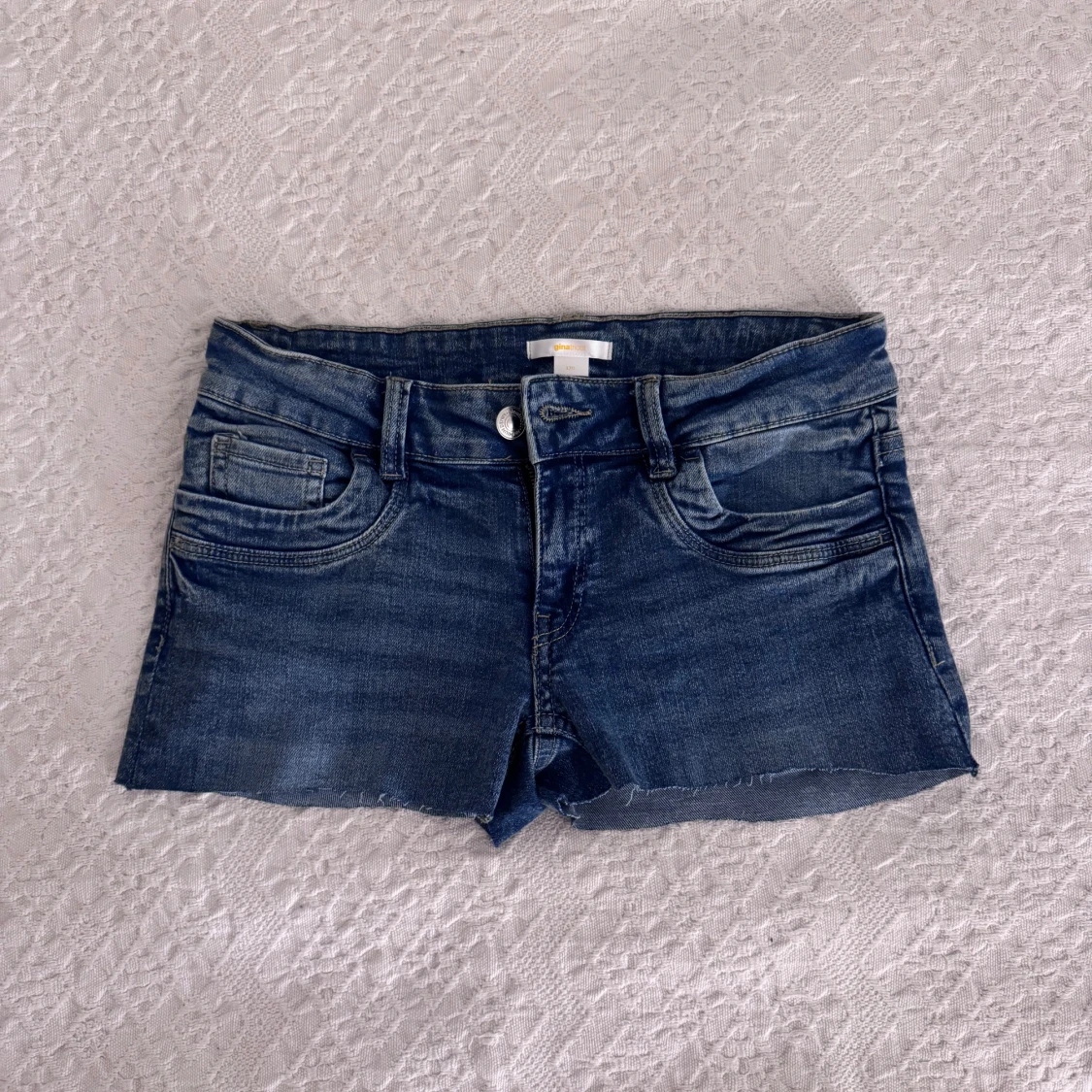 Blå jeansshorts - 1