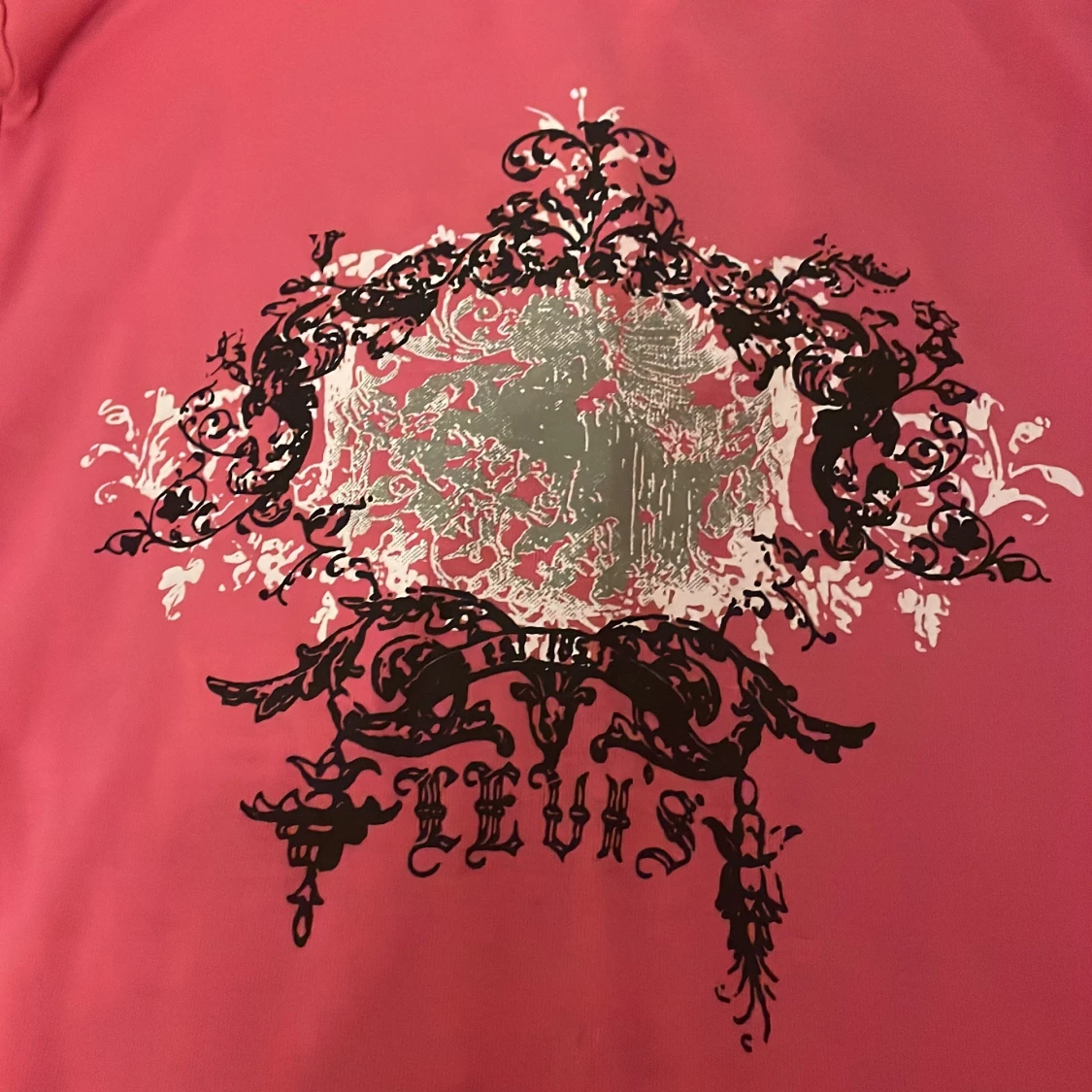 Rosa t-shirt med tryck - 2