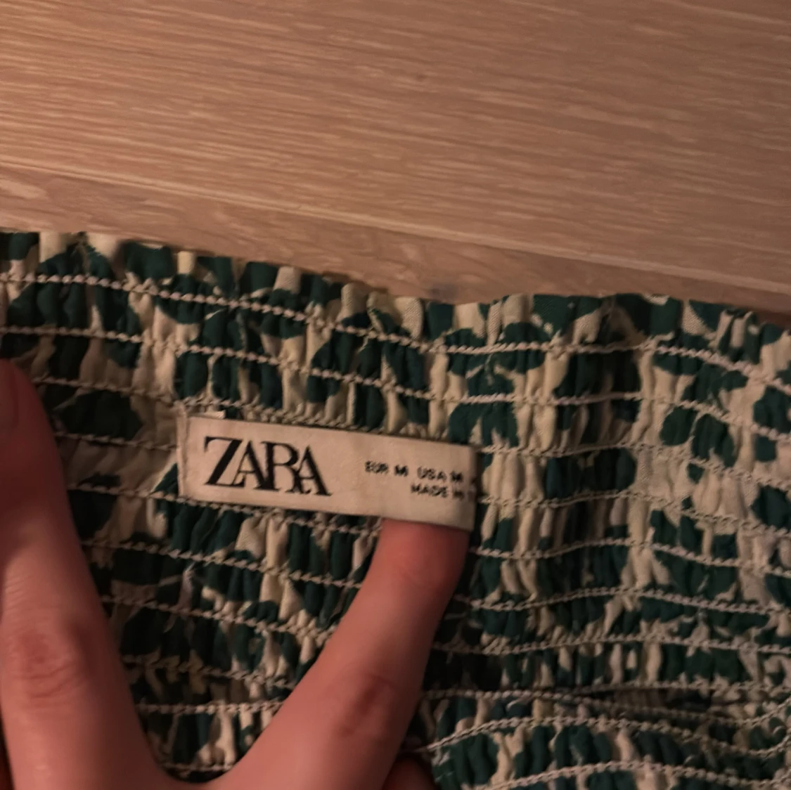 Grönmönstrad långkjol från Zara - 2