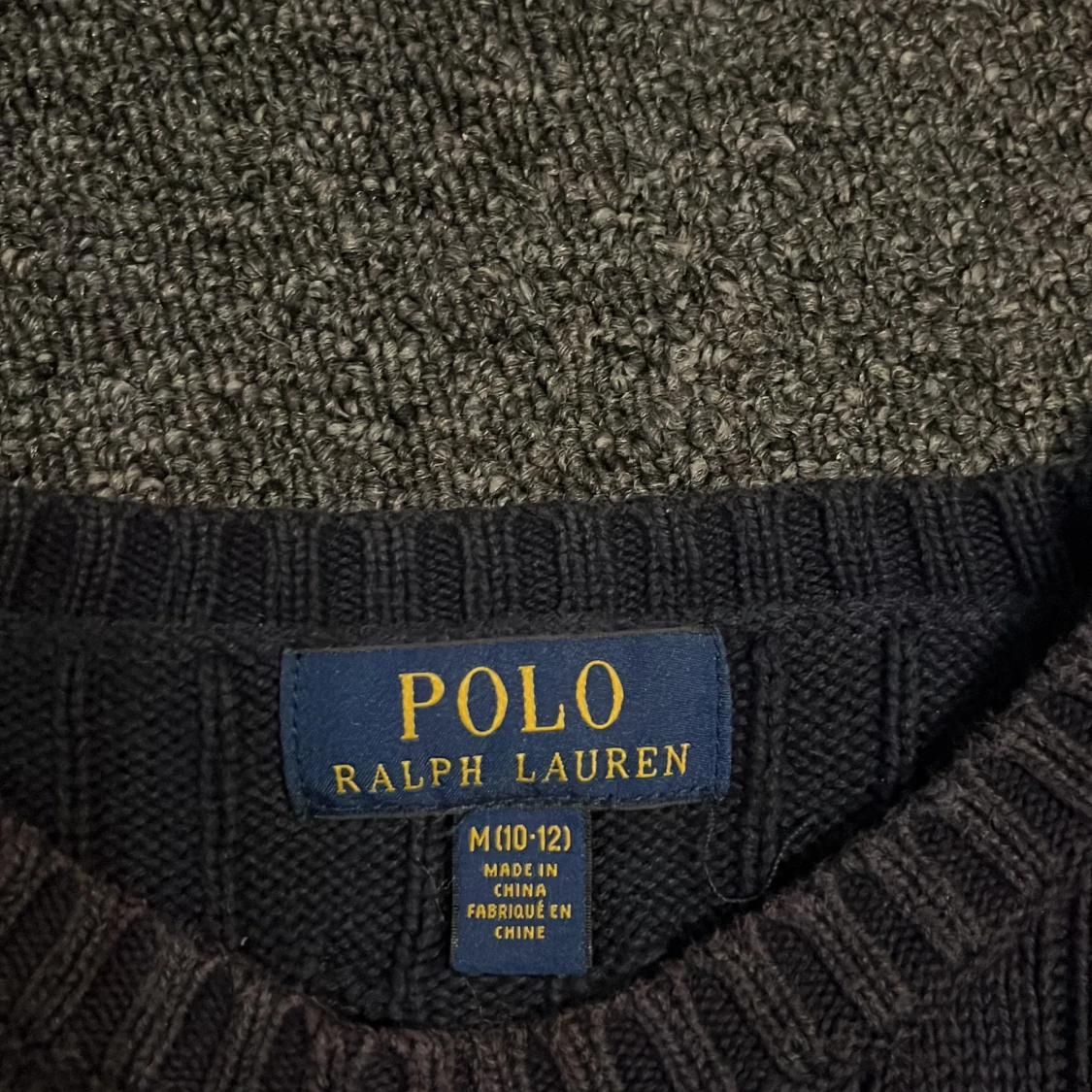 Mörkblå stickad tröja från Polo Ralph Lauren - 4