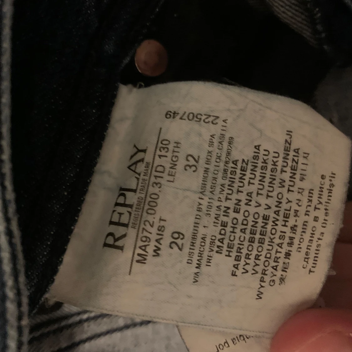 Mörkblå Replay Grover - 2