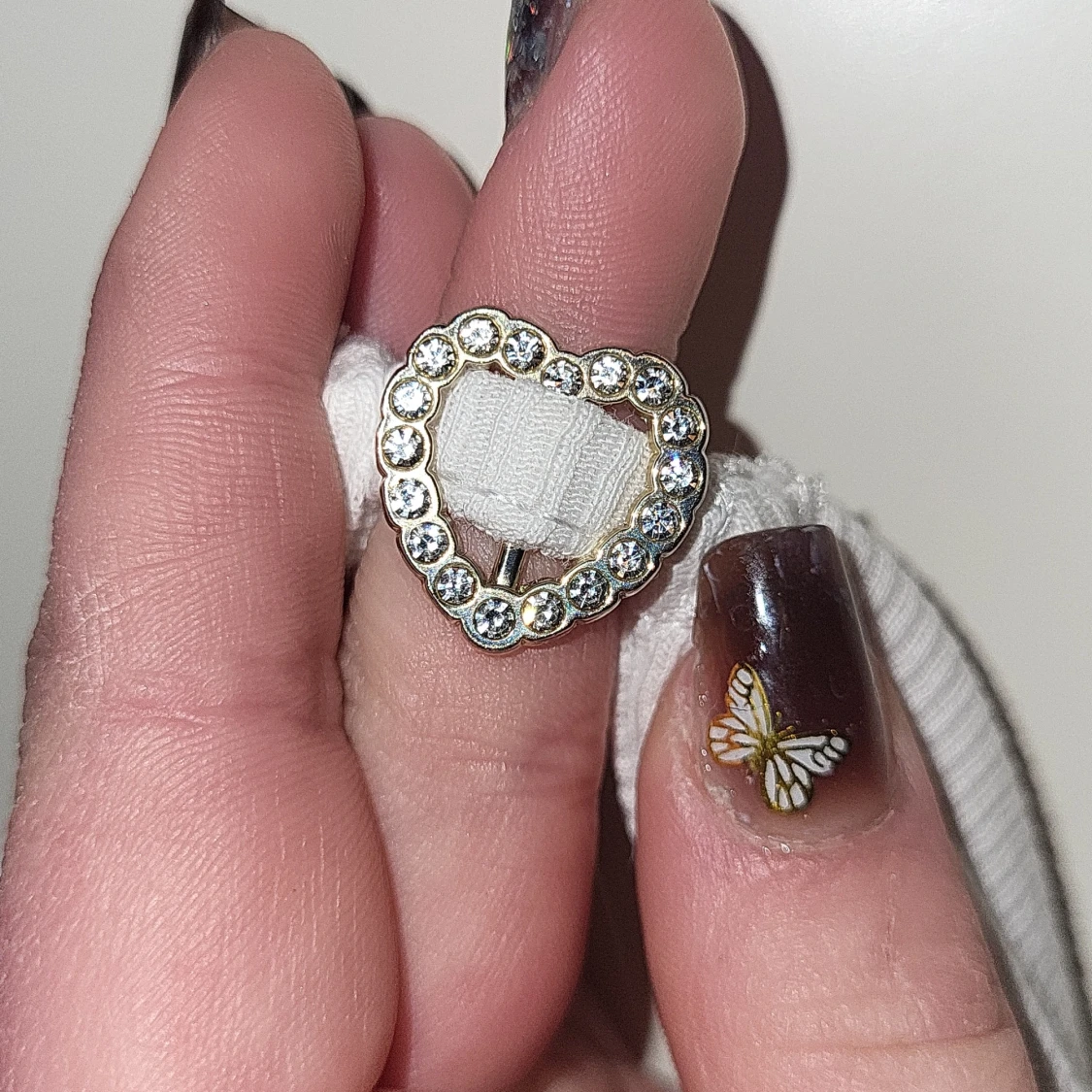 Vit ribbad croppad topp från ONLY - 3