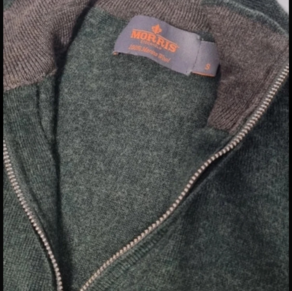 Grön ulltröja från Morris - 1