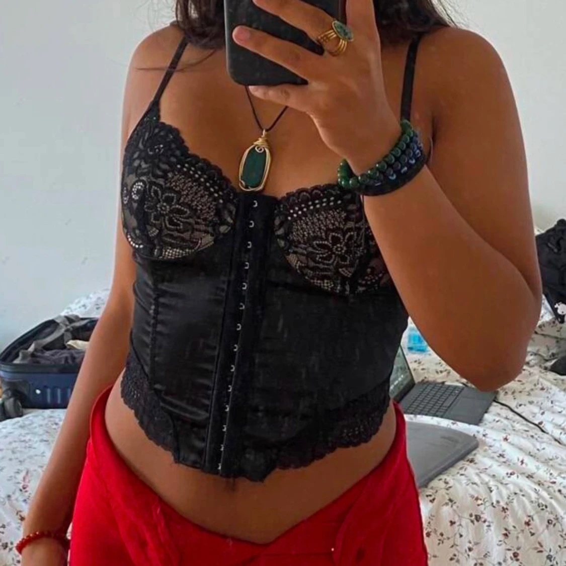 Svart korsett