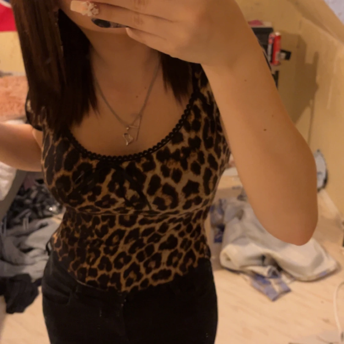 Leopardmönstrad topp