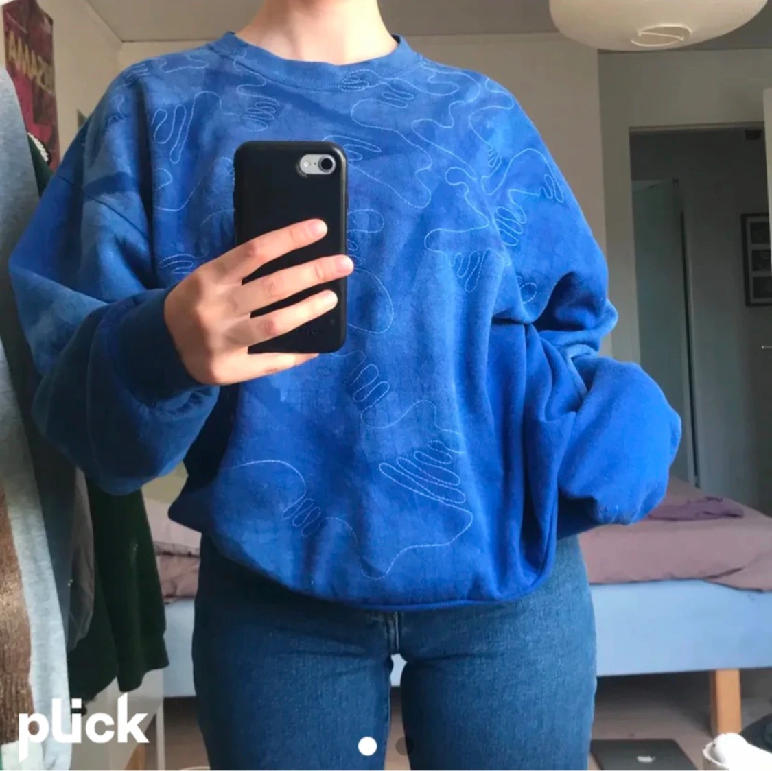 Blå sweatshirt - 93