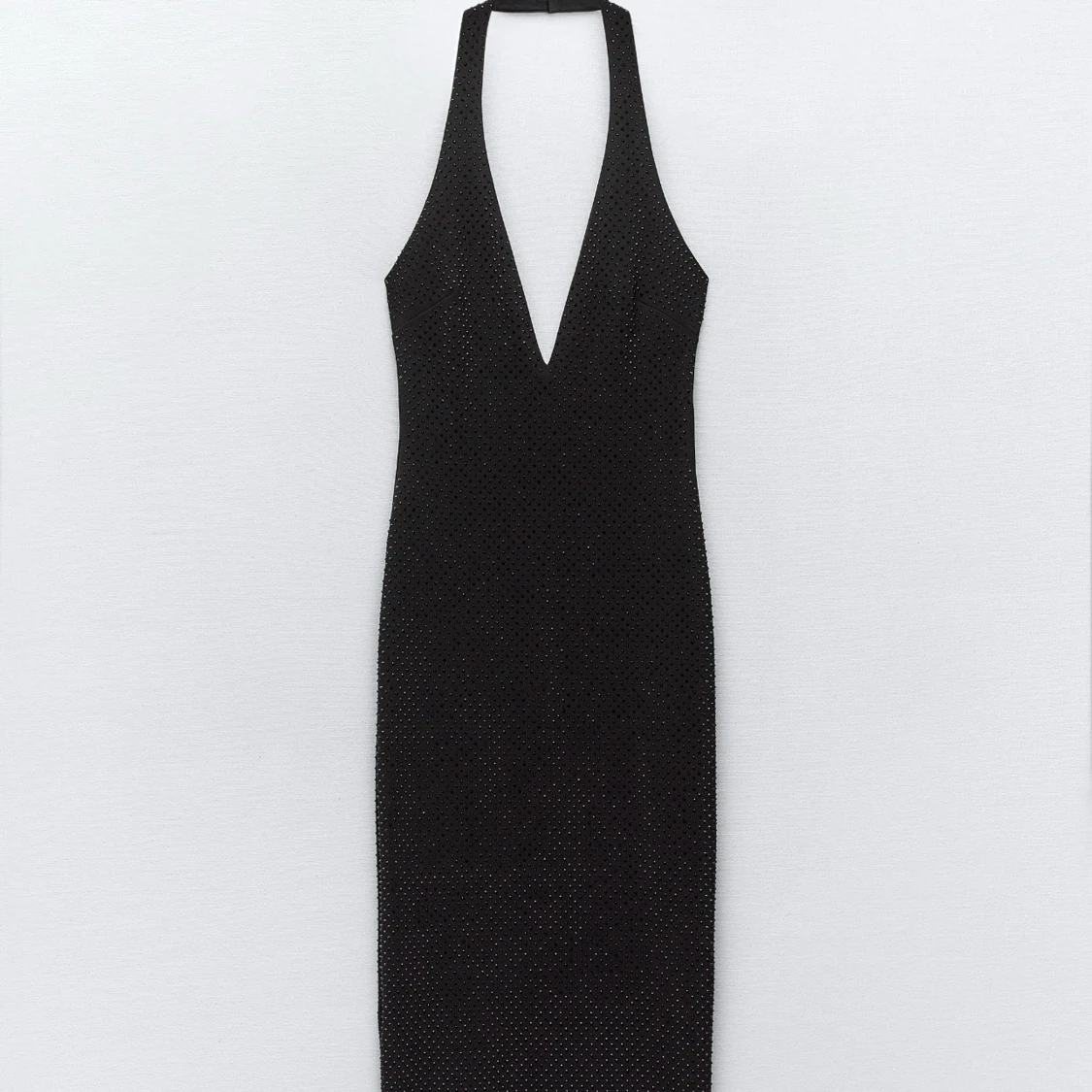 Svart glittrig klänning