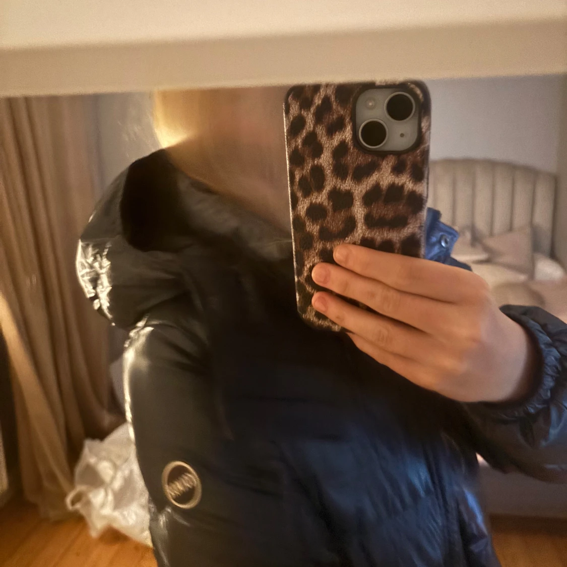 Svart pufferjacka från Colmar - 90