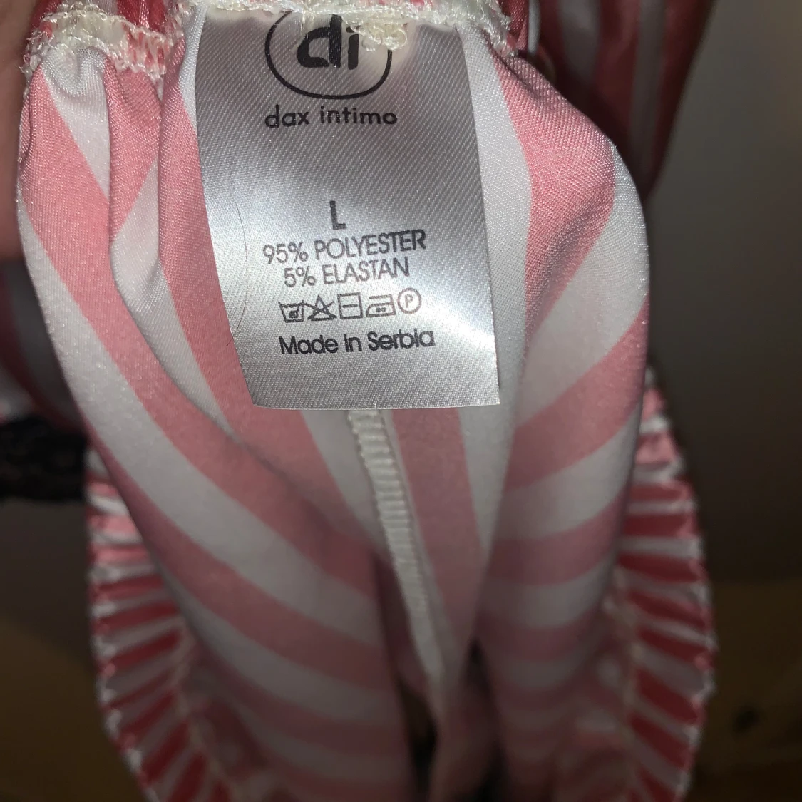 Rosa och vit randig linne från Dax Intimo - 92