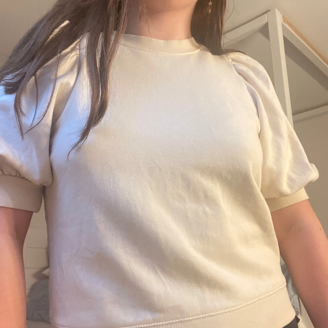 Beige kortärmad topp💞 - 90