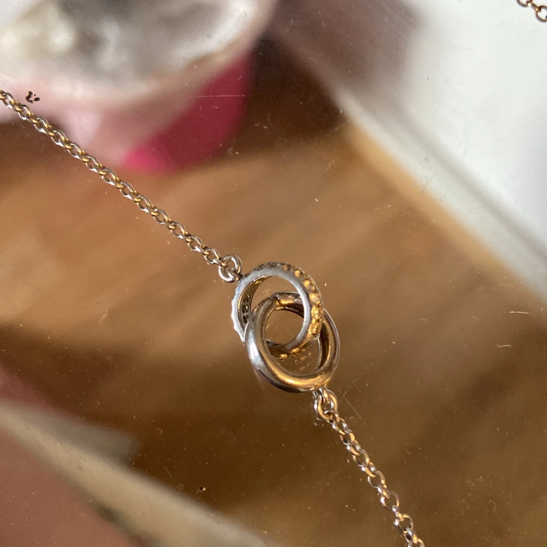 Silver halsband - 90