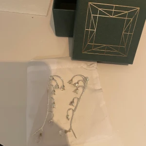 Maria nilsdotter - Säljer två örhängen från Maria nilsdotter. Har för mig att dem hette lily of the valley men köpta för ett tag sen så minns inte exakt. Har tappat bort ena lådan till dem så skickas med påse och box