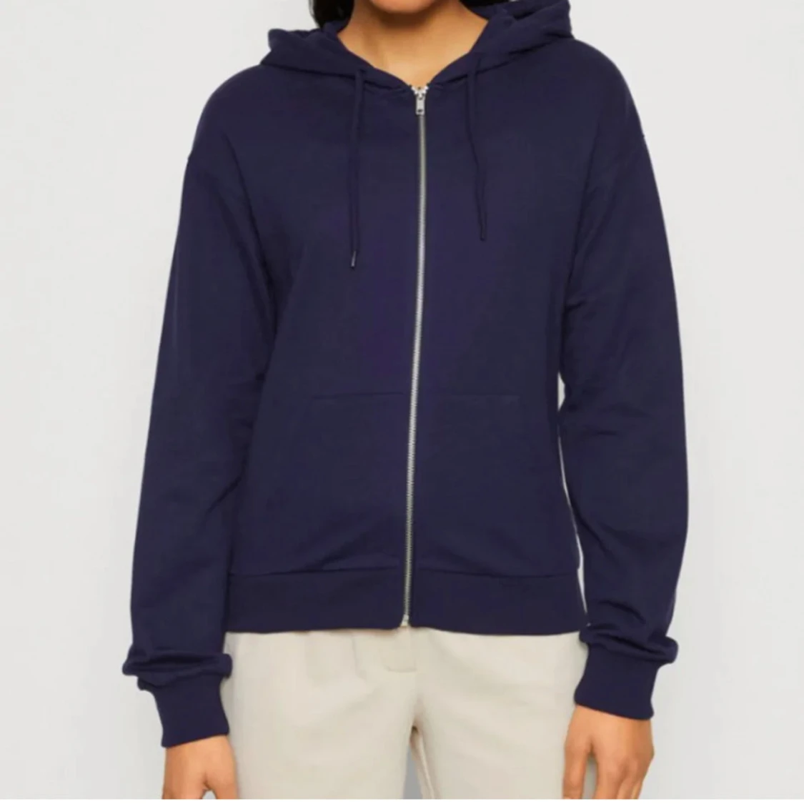 Marinblå zip up