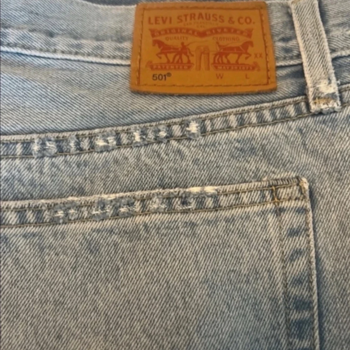 Blå jeansshorts från Levi's - 2