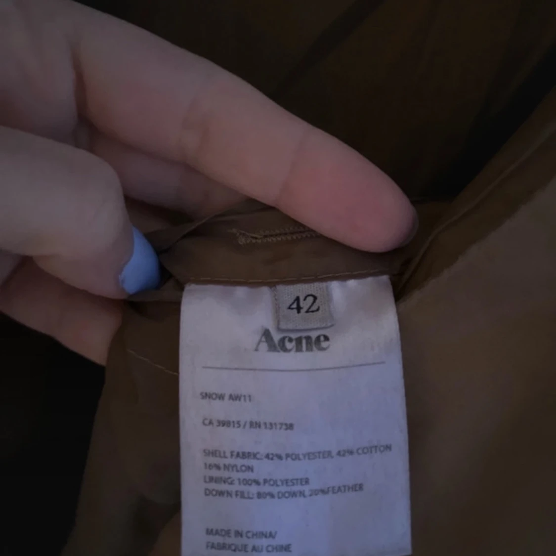 Beige parkajacka från Acne - 3